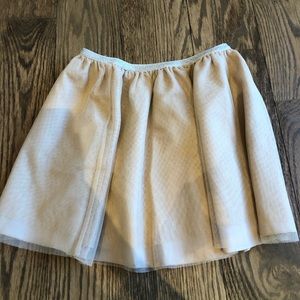 Gold sparkly skater skirt